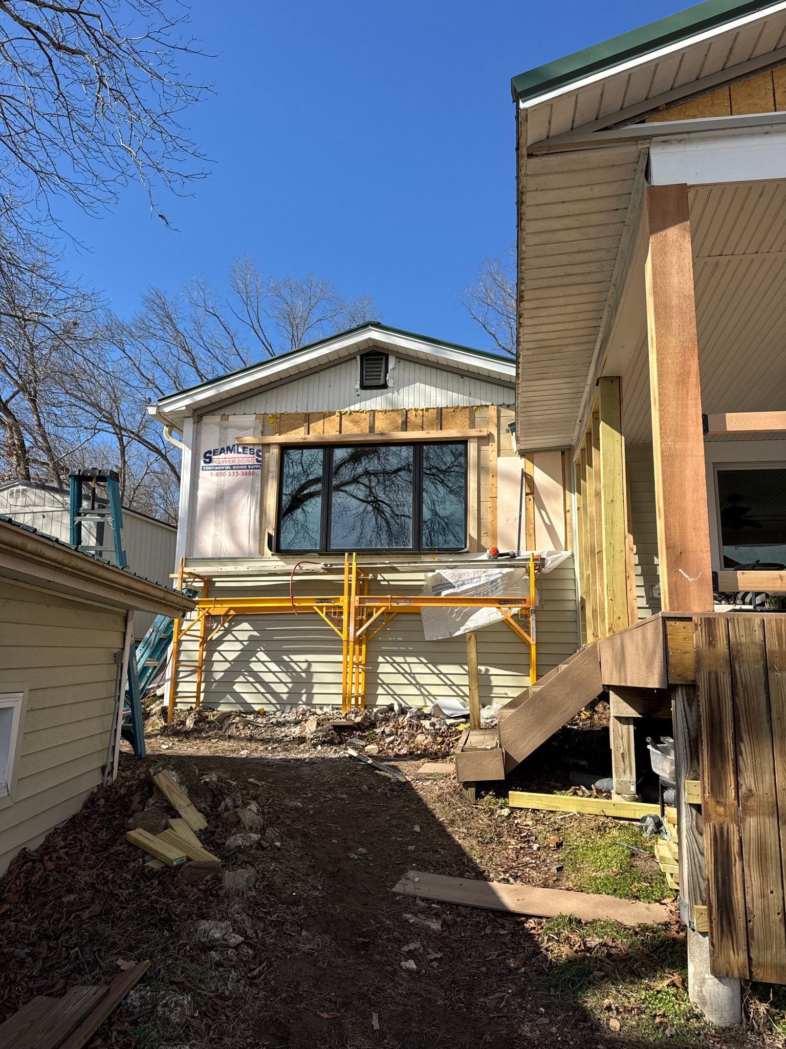 Siding repair - In progress